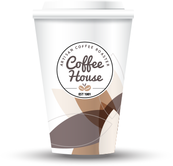 coffee house branding cup